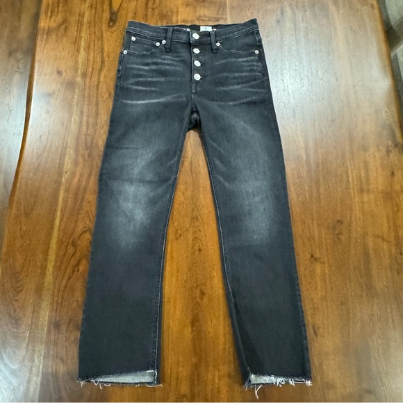J. Crew 9" Demi-Boot Crop Jean in Charcoal Size 27 - Picture 3 of 12